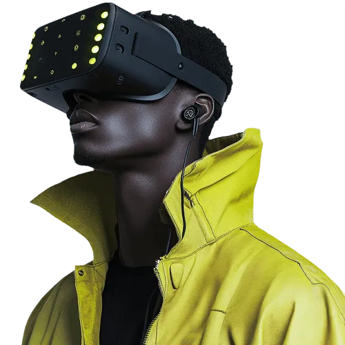 man on vr headset